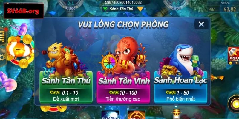 Cách chơi Đánh Cá Vui Vẻ tại SV66 cực đơn giản