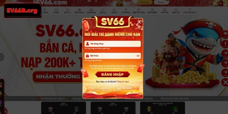 Hướng dẫn chi tiết các bước đăng nhập SV66 nhanh chóng