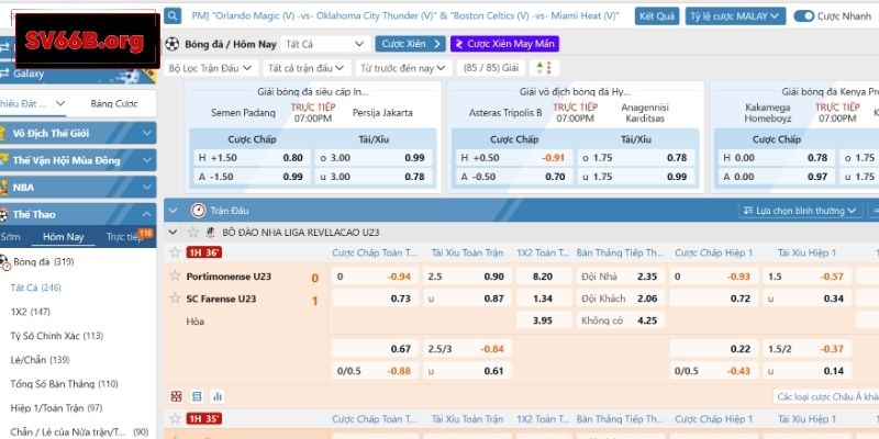 Lợi thế nổi bật của chuyên mục thể thao tại SV66